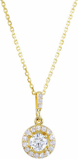 14K Yellow 1 1/5 CTW Lab-Grown Diamond 18" Necklace