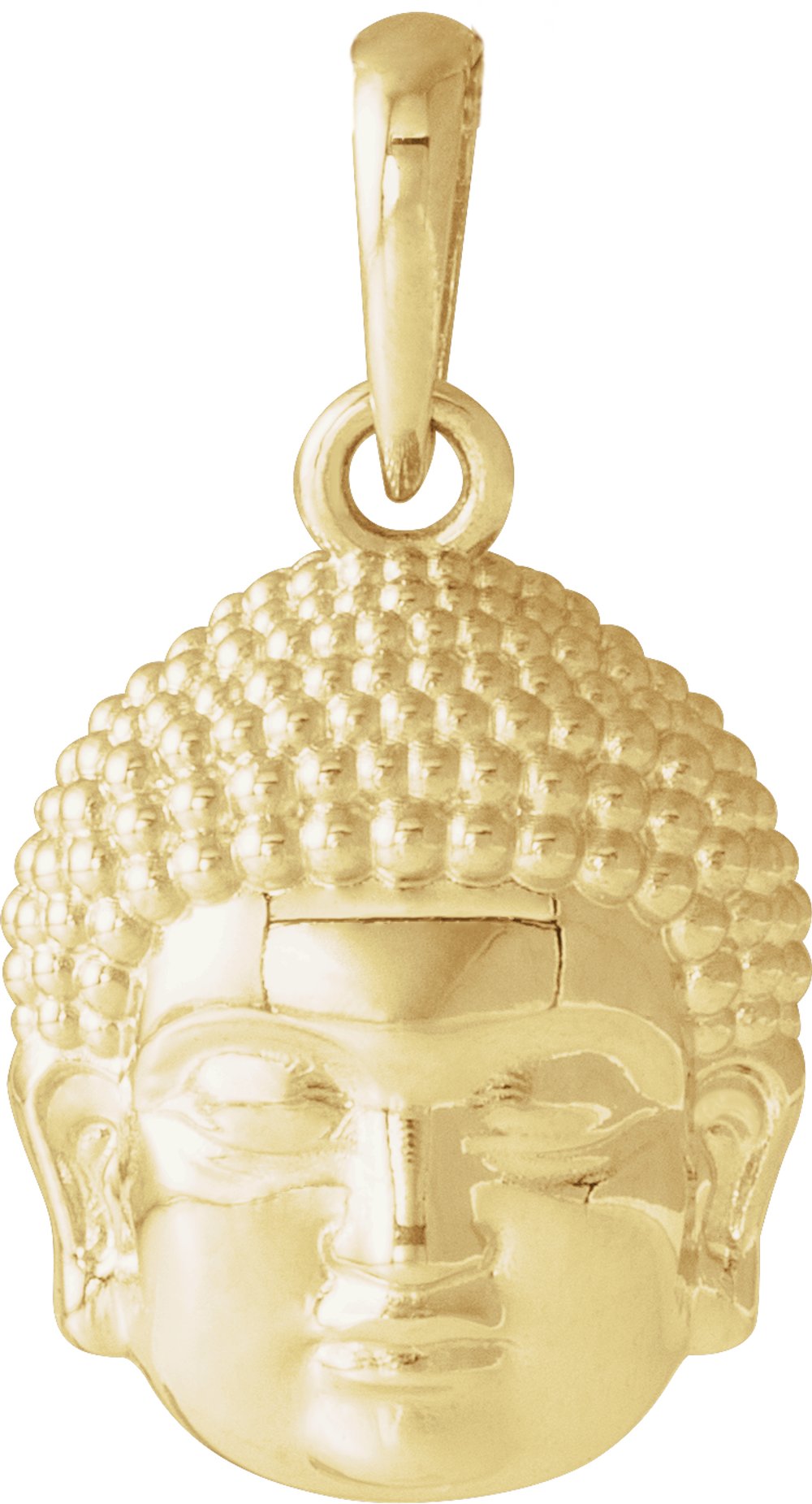 14K Yellow Meditation Buddha Pendant