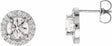 14K White Gold 1 1/2 CTW Lab-Grown Diamond Halo-Style Earrings