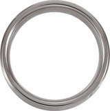 Tungsten 8 mm Beveled-Edge Imitation Meteorite & Carbon Fiber Inlay Comfort-Fit Band Size 7.5