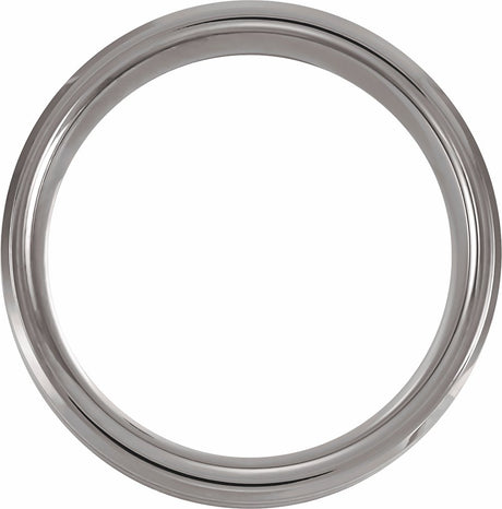 Tungsten 8 mm Beveled-Edge Imitation Meteorite & Carbon Fiber Inlay Comfort-Fit Band