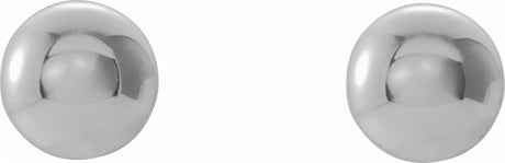 14K White 3 mm Ball Earrings