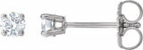 14K White Gold 1/6 CTW Natural Diamond Earrings