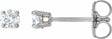 Sterling Silver 1/6 CTW Natural Diamond Earrings