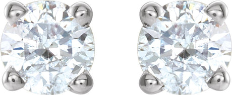 14K White 1/4 CTW Natural Diamond Stud Earrings