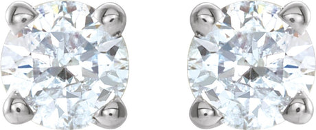 14K White Gold 1/4 CTW Natural Diamond Earrings