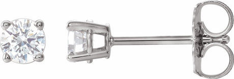 14K White 1/3 CTW Natural Diamond Earrings