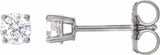 14K White 1/3 CTW Natural Diamond Earrings