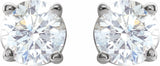 14K White 1/2 CTW Natural Diamond Stud Earrings