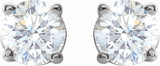 14K White Gold 1/2 CTW Natural Diamond Earrings