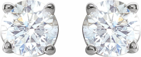 14K White 1/2 CTW Natural Diamond Stud Earrings