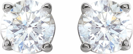 14K White Gold 1/2 CTW Natural Diamond Earrings