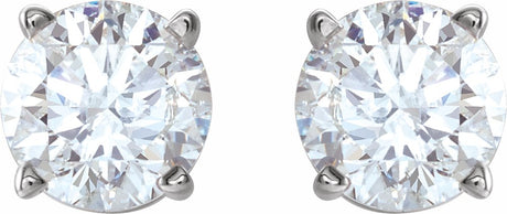 Sterling Silver Imitation White Cubic Zirconia Earrings
