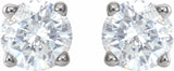 Platinum 3/4 CTW Natural Diamond Earrings