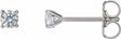 14K White Gold 1/8 CTW Lab-Grown Diamond Stud Earrings