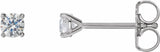 14K White 1/4 CTW Lab-Grown Diamond 4-Prong Stud Earrings