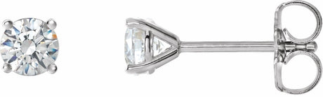 14K White Gold 1 CTW Natural Diamond Cocktail-Style Earrings