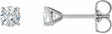 14K White Gold 1 CTW Natural Diamond Cocktail-Style Earrings