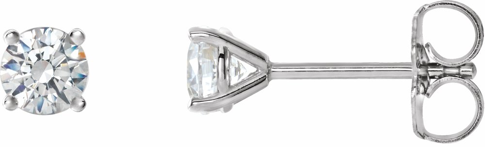 14K White Gold 1 CTW Natural Diamond Cocktail-Style Earrings