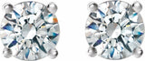 14K White Gold 1 CTW Natural Diamond Cocktail-Style Earrings