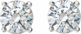 14K White Gold 3/4 CTW Natural Diamond Cocktail-Style Earrings