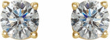 14K Yellow 1/2 CTW Natural Diamond Stud Earrings
