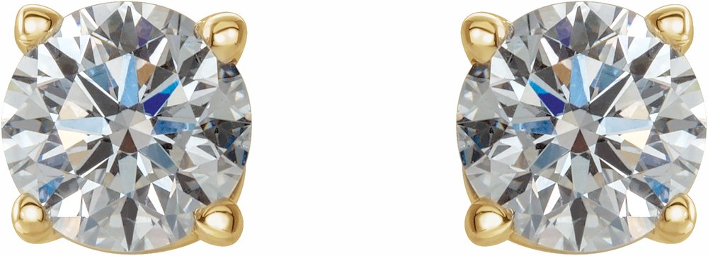 14K Yellow 1/2 CTW Natural Diamond Stud Earrings