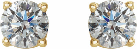 14K Yellow 1/2 CTW Natural Diamond Stud Earrings