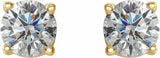 14K Yellow 1/2 CTW Natural Diamond Stud Earrings