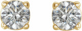 14K Yellow 1/5 CTW Natural Diamond Stud Earrings