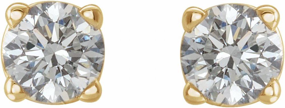 14K Yellow Gold 1/5 CTW Natural Diamond Earrings