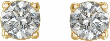 14K Yellow Gold 1/5 CTW Natural Diamond Earrings
