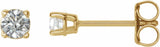 14K Yellow Gold 1/5 CTW Natural Diamond Earrings