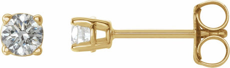 14K Yellow Gold 1/5 CTW Natural Diamond Earrings
