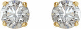 14K Yellow 1/6 CTW Natural Diamond Earrings
