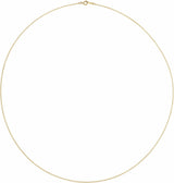 14K Yellow Gold-Filled 1 mm Cable 24" Chain
