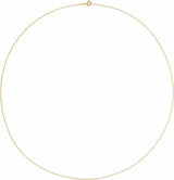 14K Yellow Gold-Filled 1 mm Adjustable Cable 16-18" Chain