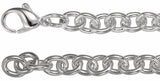 Sterling Silver 7.75 mm Cable 7 1/2" Chain