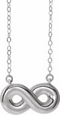 Sterling Silver Infinity-Inspired Ash Holder 18" Necklace