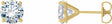 14K Yellow Gold 1/2 CTW Lab-Grown Diamond 4-Prong Stud Earrings