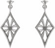 Sterling Silver Vintage-Inspired Dangle Earrings   