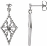 Sterling Silver Vintage-Inspired Dangle Earrings