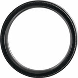 Black Titanium 8 mm Coin-Edge Oak Wood Inlay Comfort-Fit Band Size 7.5