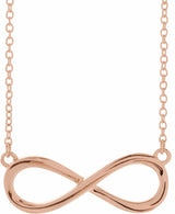 14K Rose Infinity-Inspired 16-18" Necklace