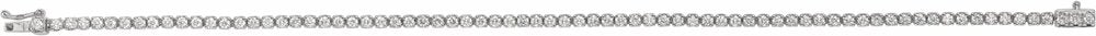 14K White Gold 2 CTW Natural Diamond Line 7" Bracelet
