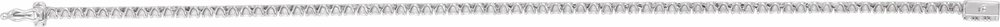 14K White Gold 2 CTW Natural Diamond Line 7" Bracelet