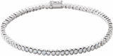 14K White 2 CTW Natural Diamond Line 7" Bracelet