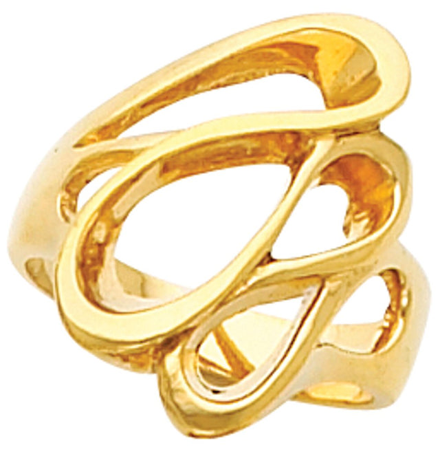 14K Yellow Freeform Ring