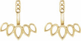 14K Yellow Earring Jackets