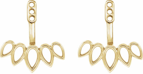 14K Yellow Earring Jackets